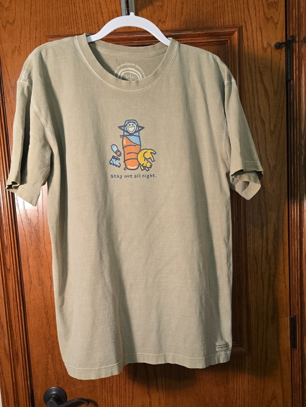Mens LIFE IS GOOD  Tee - Stay Out All Night Medium